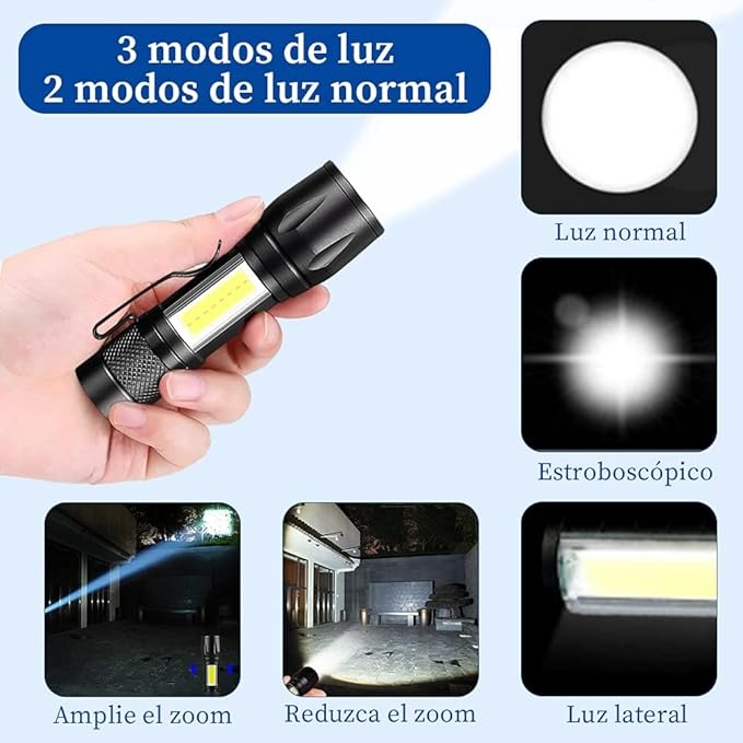 Mini Linterna Led Recargable